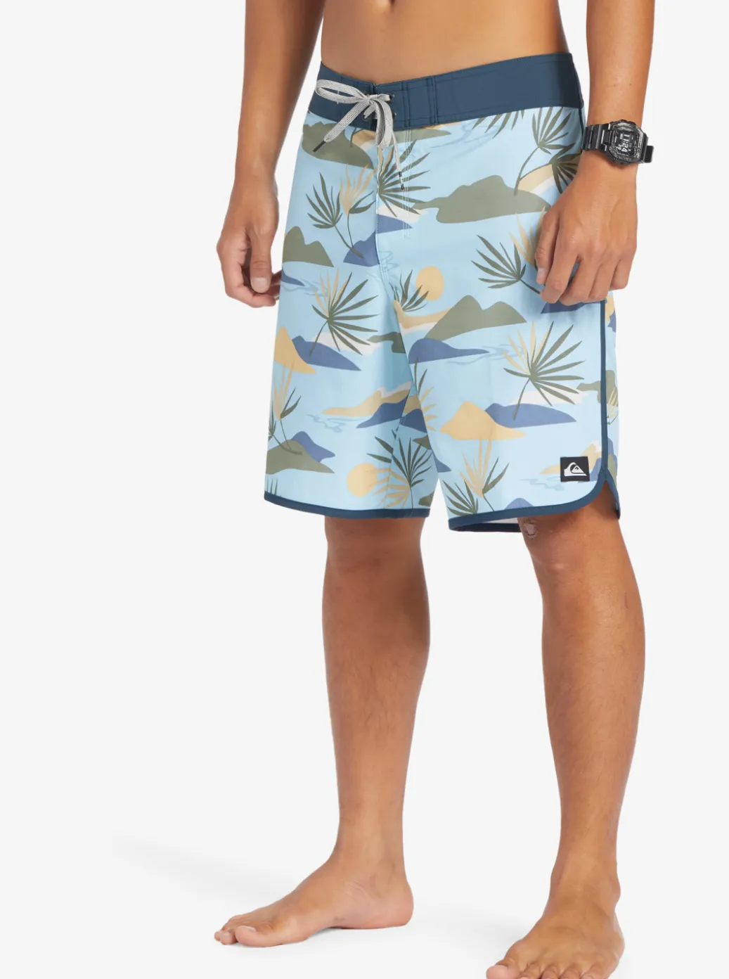 Store Quiksilver Surfsilk Scallop 19" Boardshorts Sky Blue