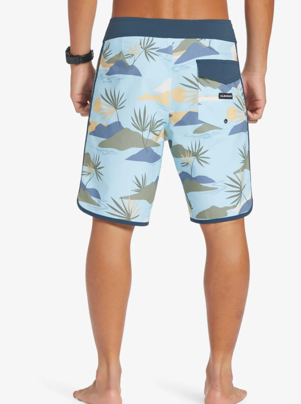 Store Quiksilver Surfsilk Scallop 19" Boardshorts Sky Blue