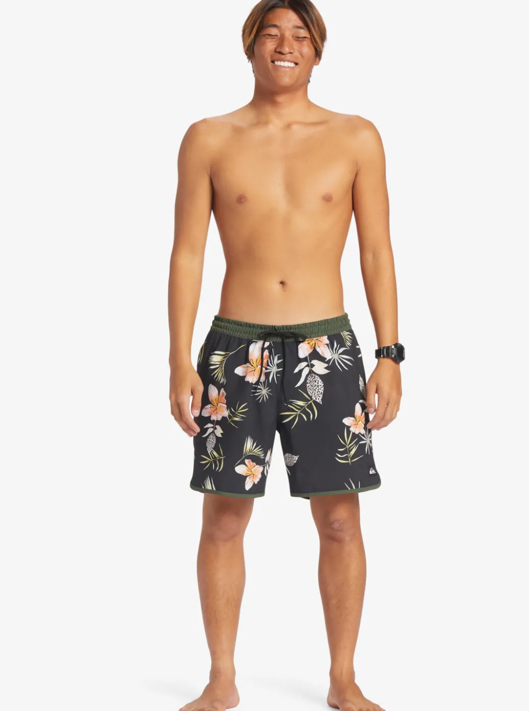 Sale Quiksilver Surfsilk Scallop Volley 17" Volleys Black