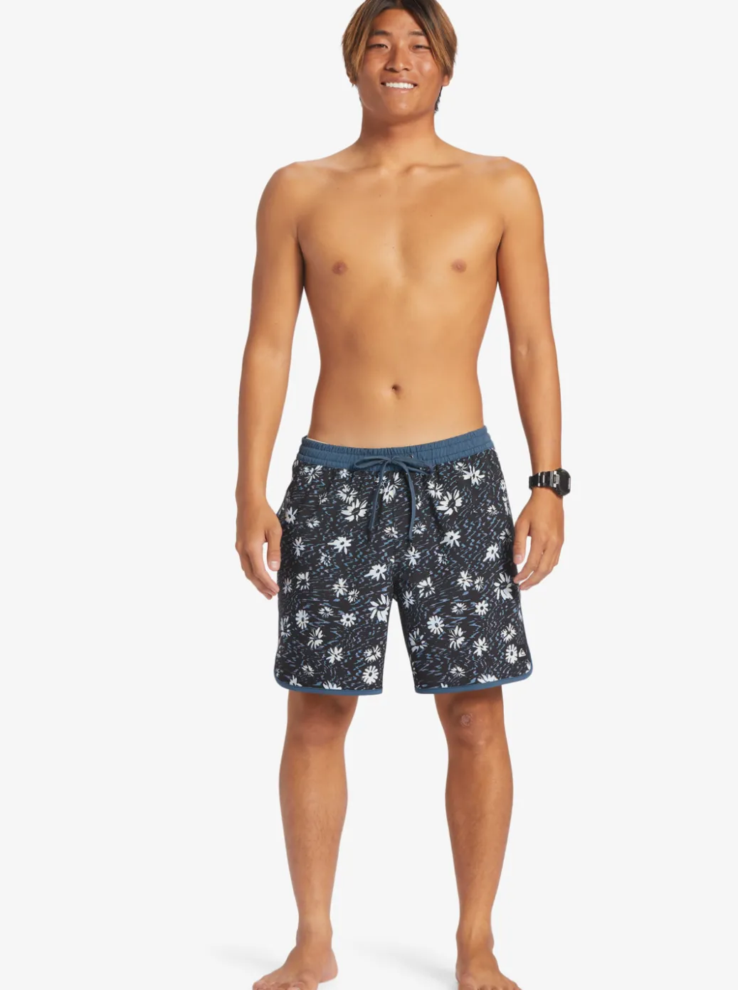 Online Quiksilver Surfsilk Scallop Volley 17" Volleys Midnight Navy