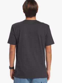 Clearance Quiksilver Swell Vision Stripe Pocket T-Shirt Tarmac