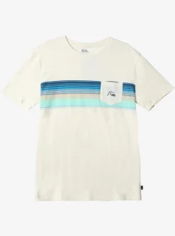 Cheap Quiksilver Swell Vision Stripe Pocket T-Shirt Gardenia