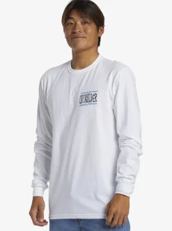 Cheap Quiksilver Taking Roots Long Sleeve T-Shirt White