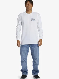 Cheap Quiksilver Taking Roots Long Sleeve T-Shirt White