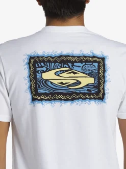Outlet Quiksilver Taking Roots T-Shirt White