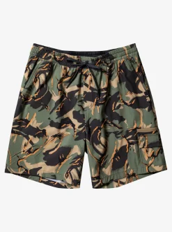 Best Sale Quiksilver Taxer Cargo 18" Amphibian Boardshorts Camo - Plage