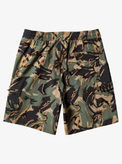 Best Sale Quiksilver Taxer Cargo 18" Amphibian Boardshorts Camo - Plage