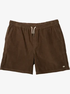 Sale Quiksilver Taxer Cord Shorts Major Brown
