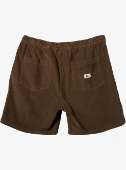 Sale Quiksilver Taxer Cord Shorts Major Brown