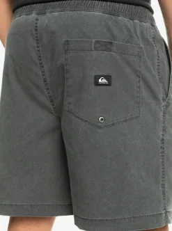 Best Quiksilver Taxer Elastic Waist Shorts Black