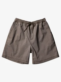 Cheap Quiksilver Taxer Elastic Waist Shorts Chocolate Chip
