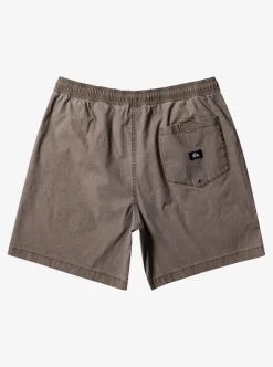 Cheap Quiksilver Taxer Elastic Waist Shorts Chocolate Chip