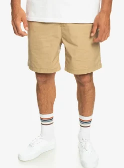Outlet Quiksilver Taxer Elastic Waist Shorts Plage