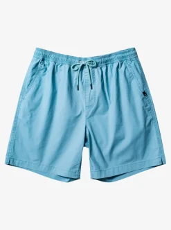Fashion Quiksilver Taxer Elastic Waist Shorts Cameo Blue