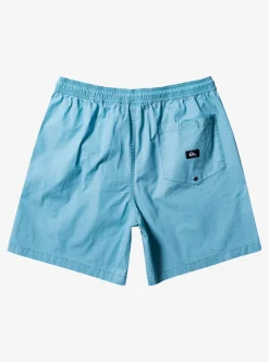 Fashion Quiksilver Taxer Elastic Waist Shorts Cameo Blue