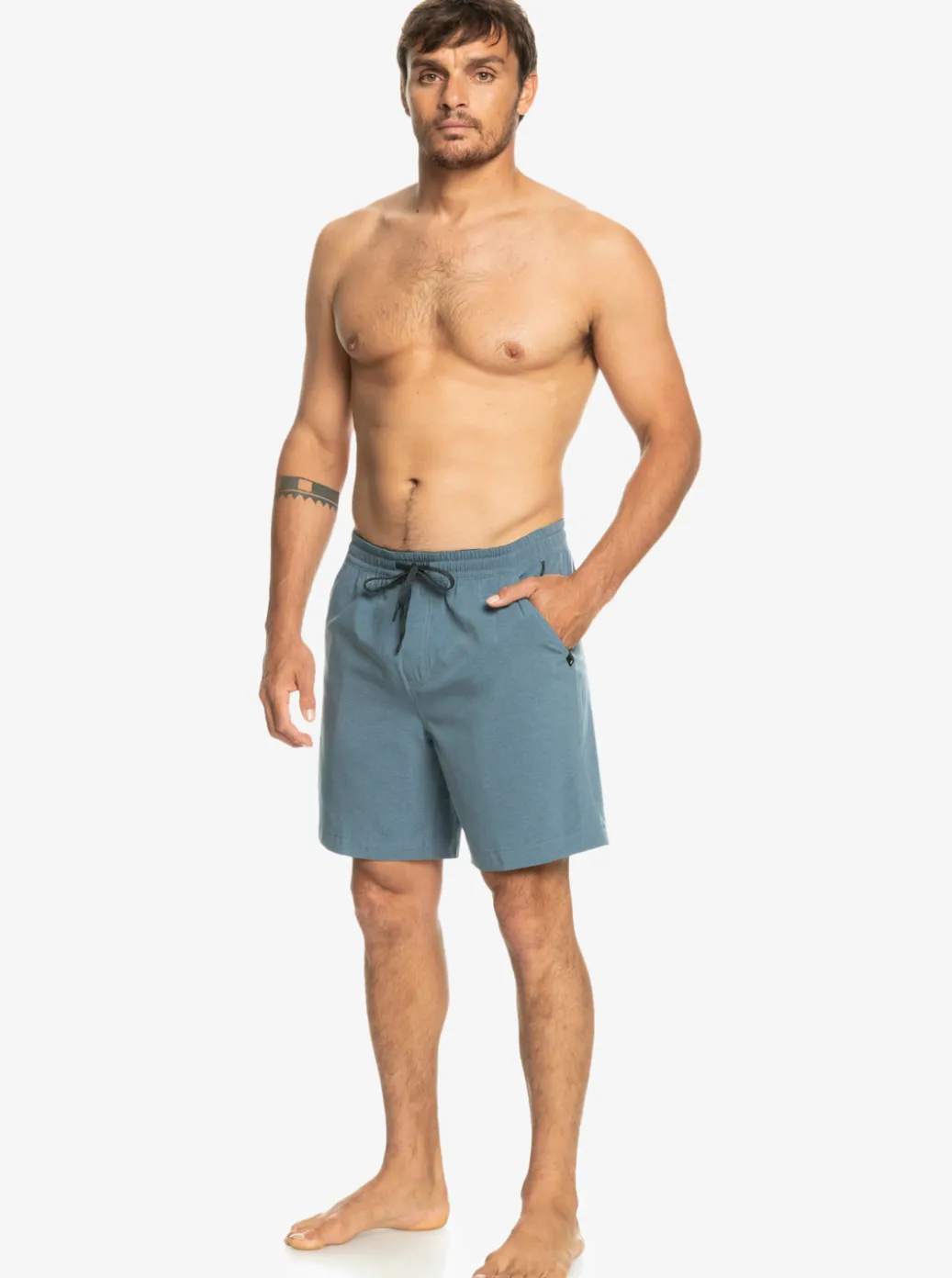 Fashion Quiksilver Taxer Heather 18" Amphibian Boardshorts Bering Sea