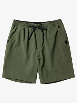 Flash Sale Quiksilver Taxer Heather 18" Amphibian Boardshorts Four Leaf Clover