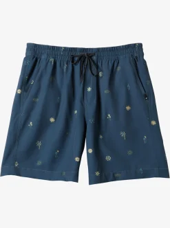 Best Sale Quiksilver Taxer Print 18" Amphibian Boardshorts Bering Sea