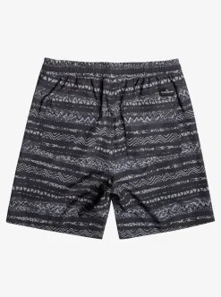Flash Sale Quiksilver Taxer Print 18" Amphibian Boardshorts Black