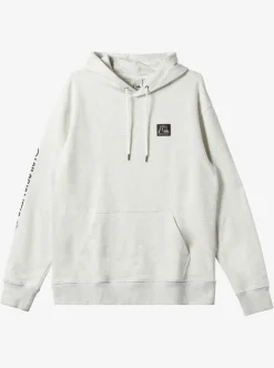 Sale Quiksilver The Original Hoodie White Marble Heather