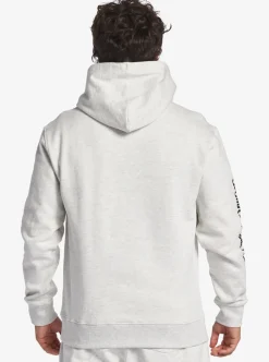 Sale Quiksilver The Original Hoodie White Marble Heather