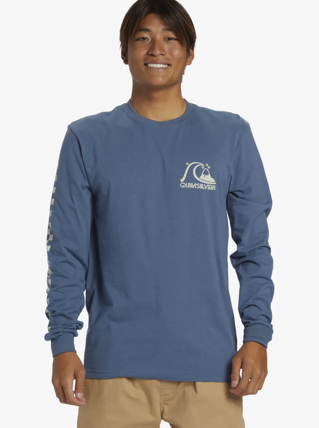 Cheap Quiksilver The Original Long Sleeve T-Shirt Bering Sea