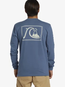 Cheap Quiksilver The Original Long Sleeve T-Shirt Bering Sea