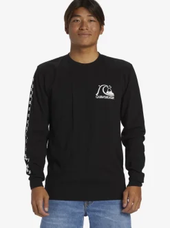 Online Quiksilver The Original Long Sleeve T-Shirt Black