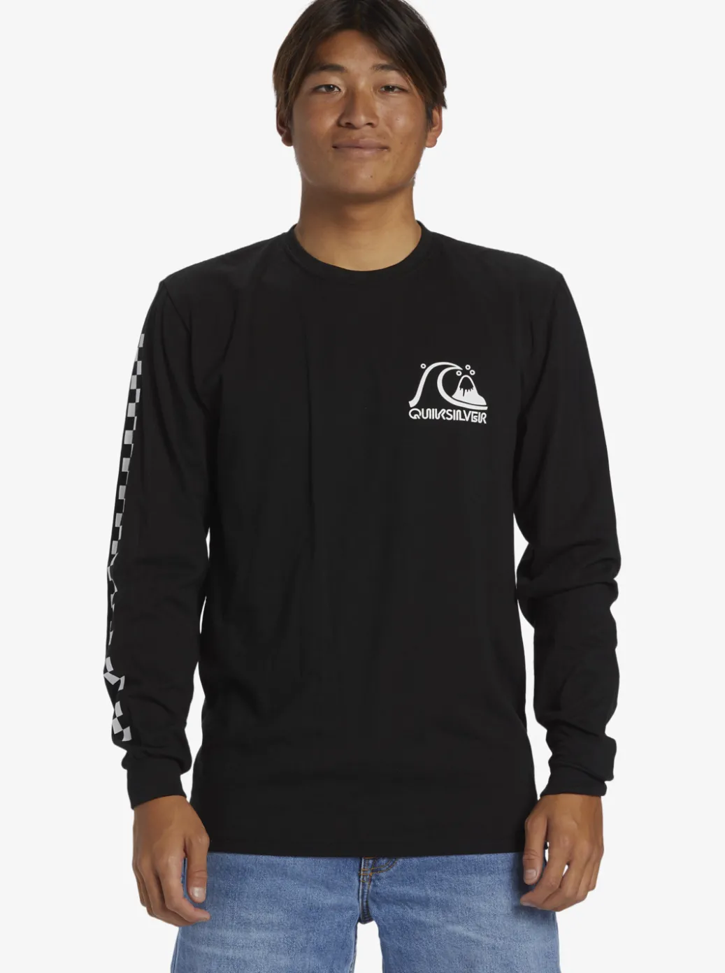 Online Quiksilver The Original Long Sleeve T-Shirt Black