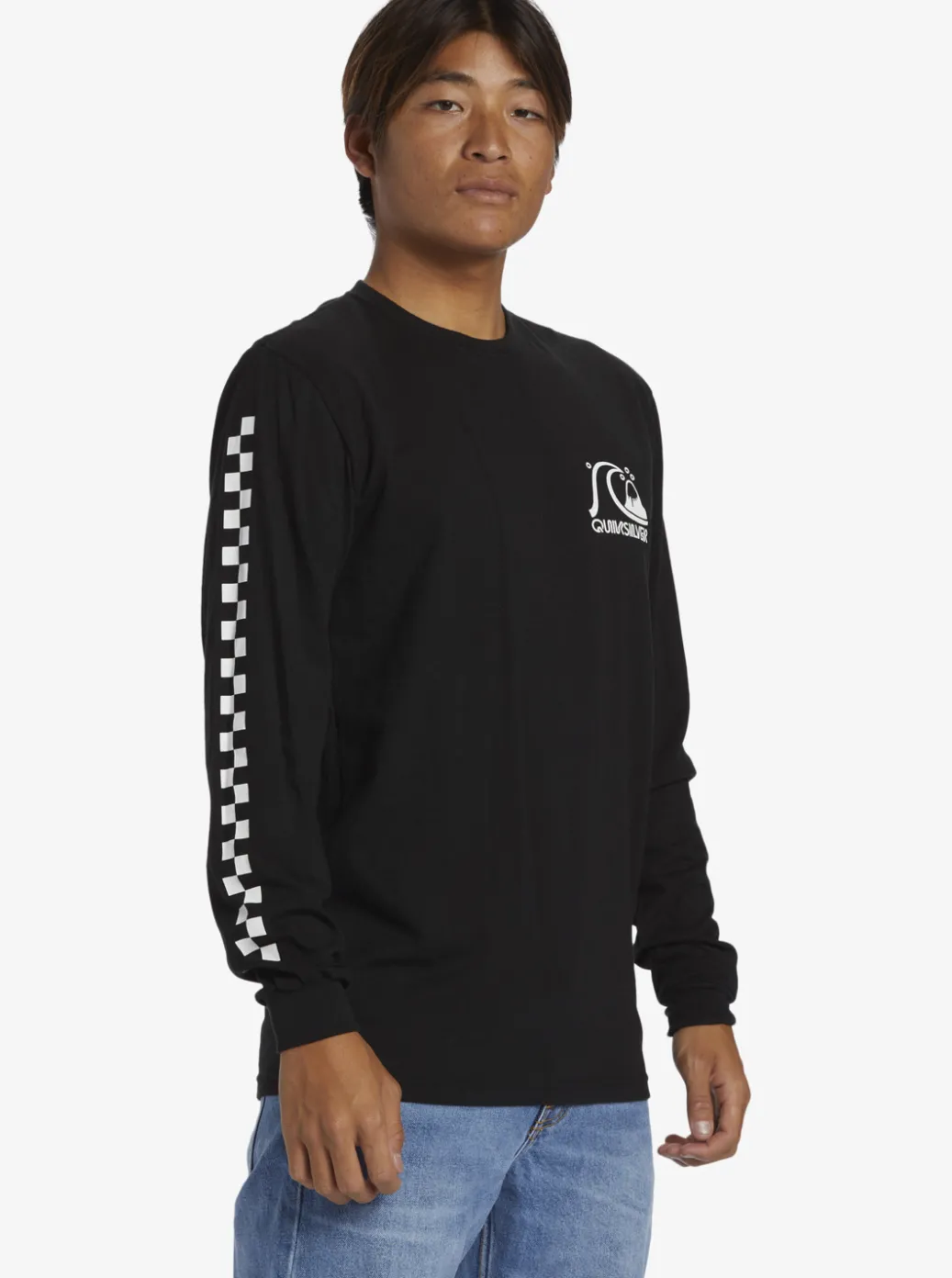 Online Quiksilver The Original Long Sleeve T-Shirt Black
