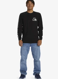 Online Quiksilver The Original Long Sleeve T-Shirt Black