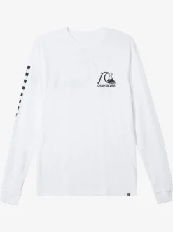Clearance Quiksilver The Original Long Sleeve T-Shirt White