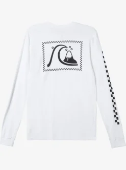 Clearance Quiksilver The Original Long Sleeve T-Shirt White
