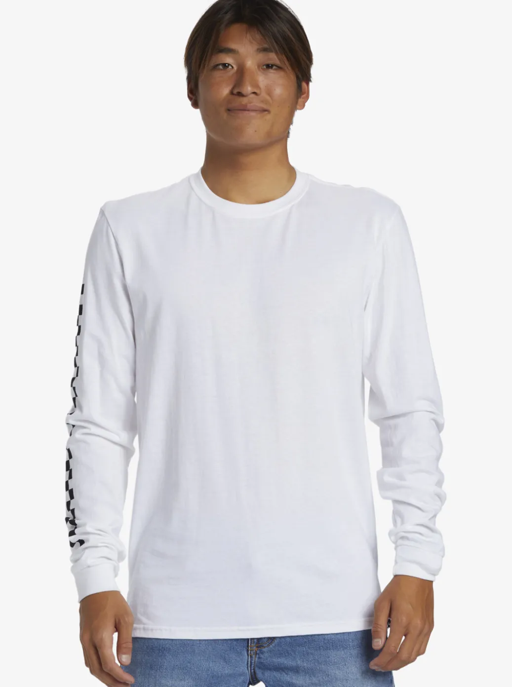 Clearance Quiksilver The Original Long Sleeve T-Shirt White