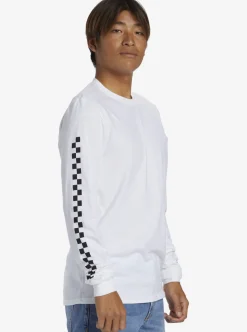 Clearance Quiksilver The Original Long Sleeve T-Shirt White