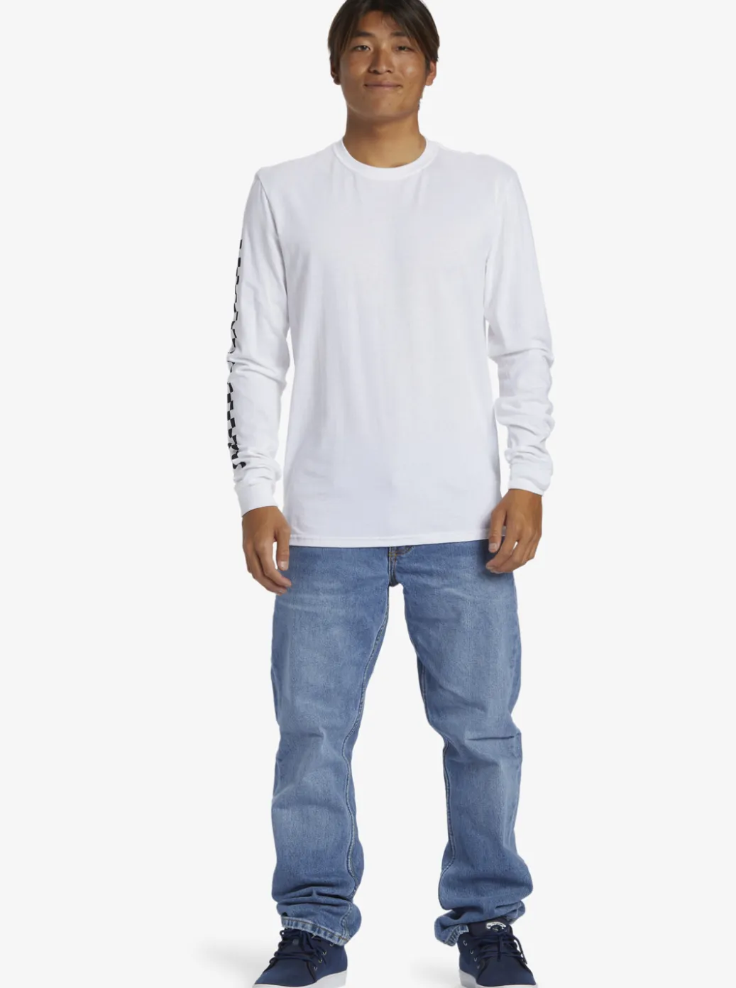 Clearance Quiksilver The Original Long Sleeve T-Shirt White