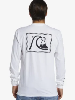 Clearance Quiksilver The Original Long Sleeve T-Shirt White