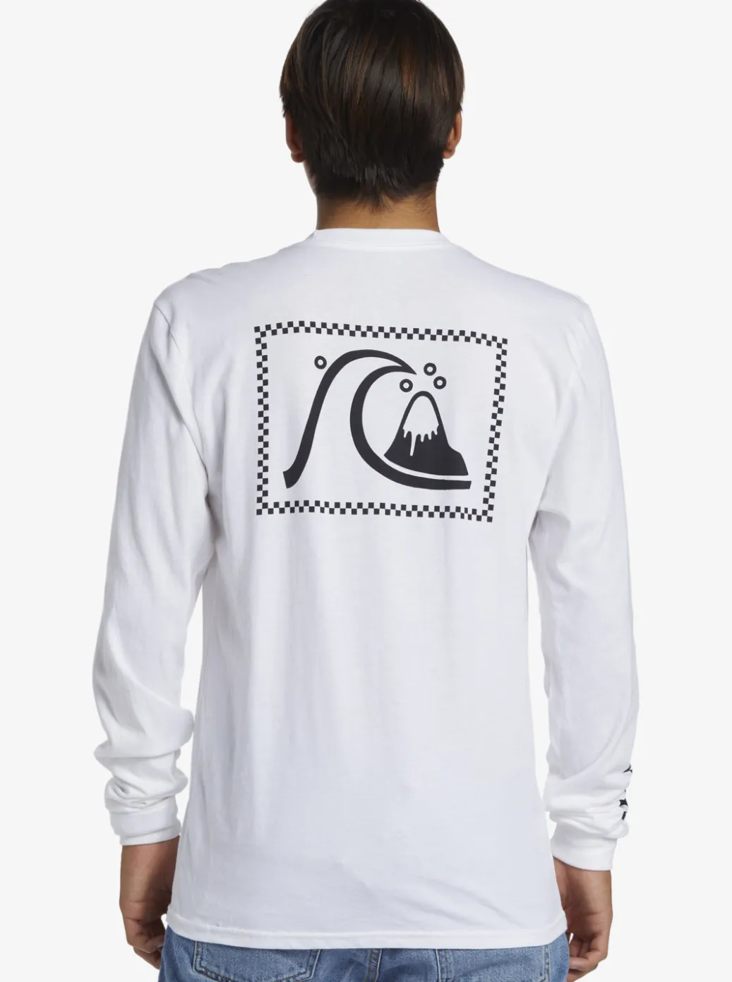 Clearance Quiksilver The Original Long Sleeve T-Shirt White
