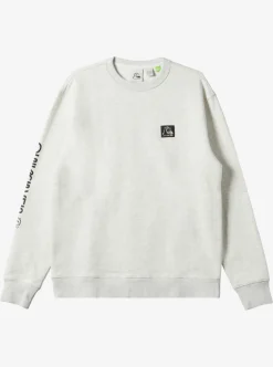 Best Sale Quiksilver The Original Sweatshirt White Marble Heather