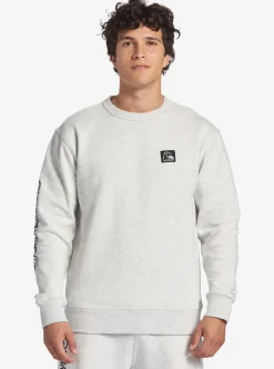 Best Sale Quiksilver The Original Sweatshirt White Marble Heather