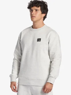 Best Sale Quiksilver The Original Sweatshirt White Marble Heather