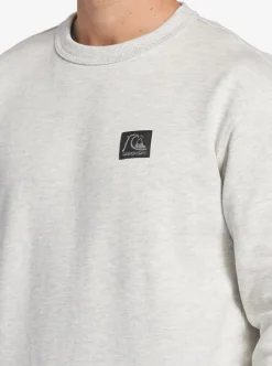 Best Sale Quiksilver The Original Sweatshirt White Marble Heather