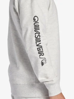 Best Sale Quiksilver The Original Sweatshirt White Marble Heather