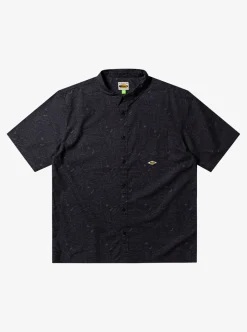 Best Sale Quiksilver The Saturn Short Sleeve Shirt Tarmac Tribal Floral