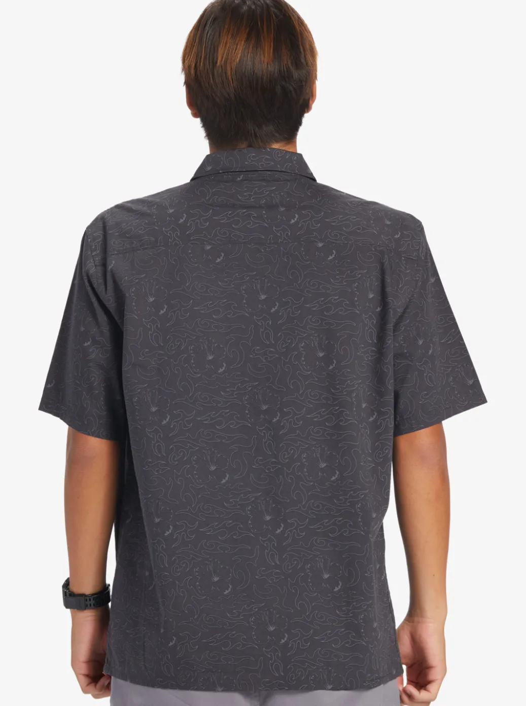 Best Sale Quiksilver The Saturn Short Sleeve Shirt Tarmac Tribal Floral