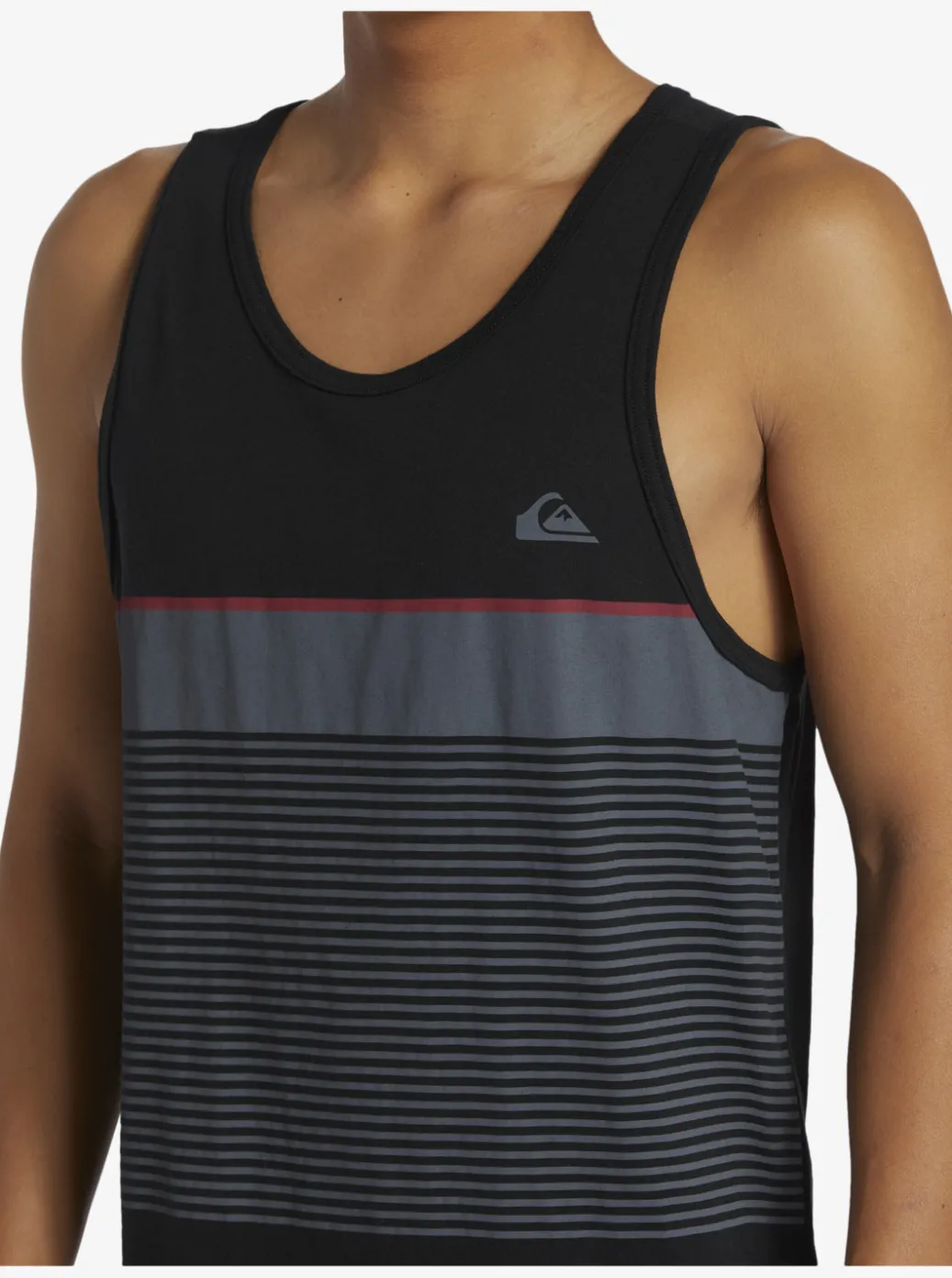 Outlet Quiksilver Tijuana Stripe Tank Top Black
