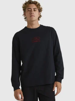 Cheap Quiksilver Tilt Long Sleeve Stn T-Shirt Black