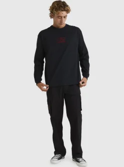 Cheap Quiksilver Tilt Long Sleeve Stn T-Shirt Black