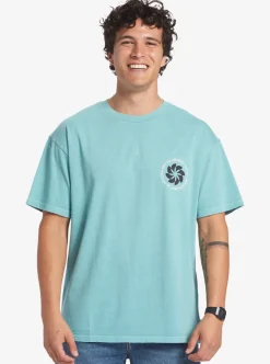 Shop Quiksilver Tipping Sunsets Mnd T-Shirt Reef Waters