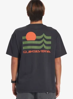 Outlet Quiksilver Tipping Sunsets Mnd T-Shirt Tarmac